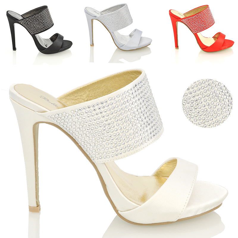 bridal mules heels